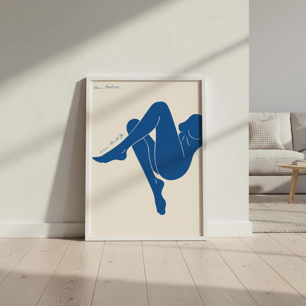 Female Blue in Form by Henri Matisse wall - art - picture - poster