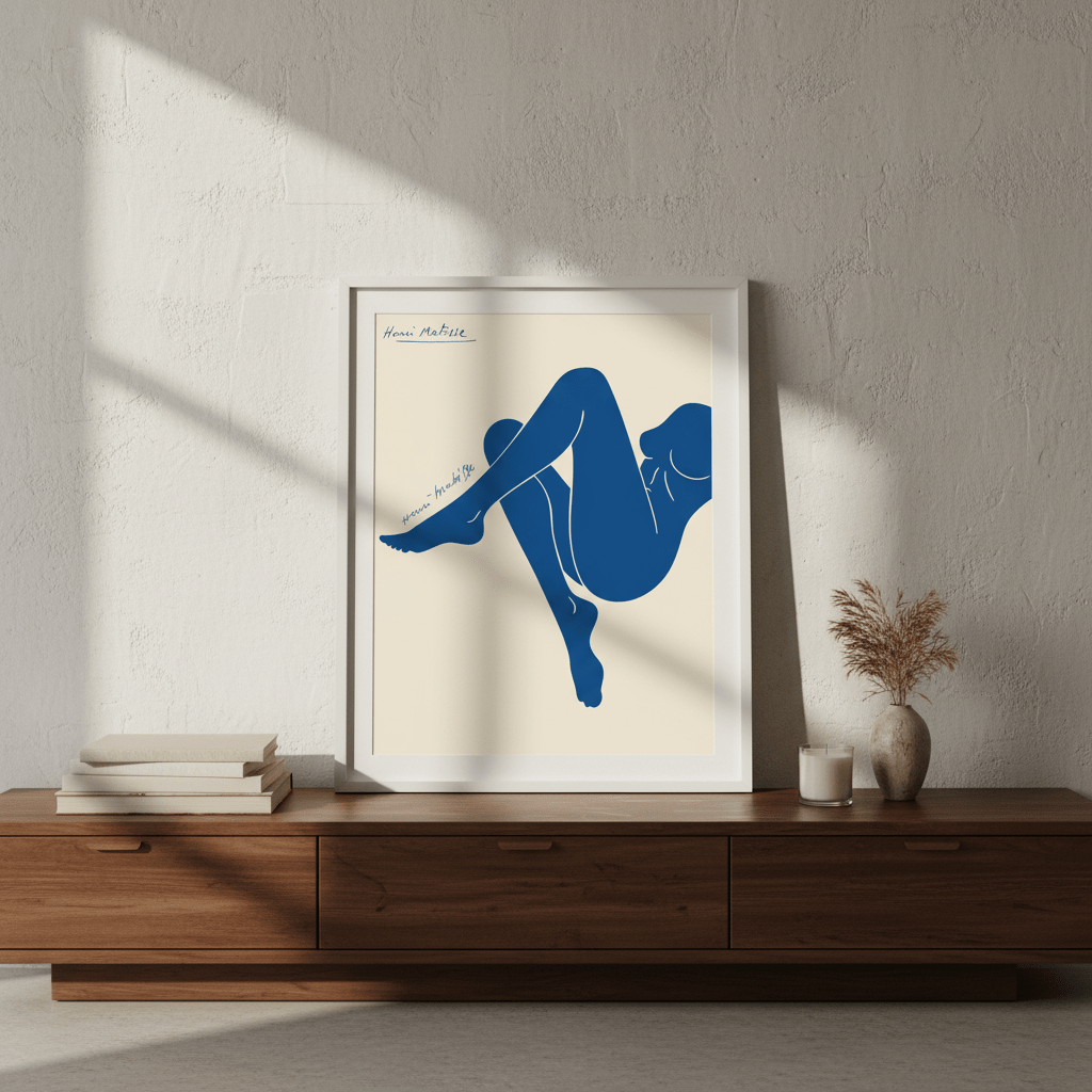 Female Blue in Form by Henri Matisse wall - art - picture - poster