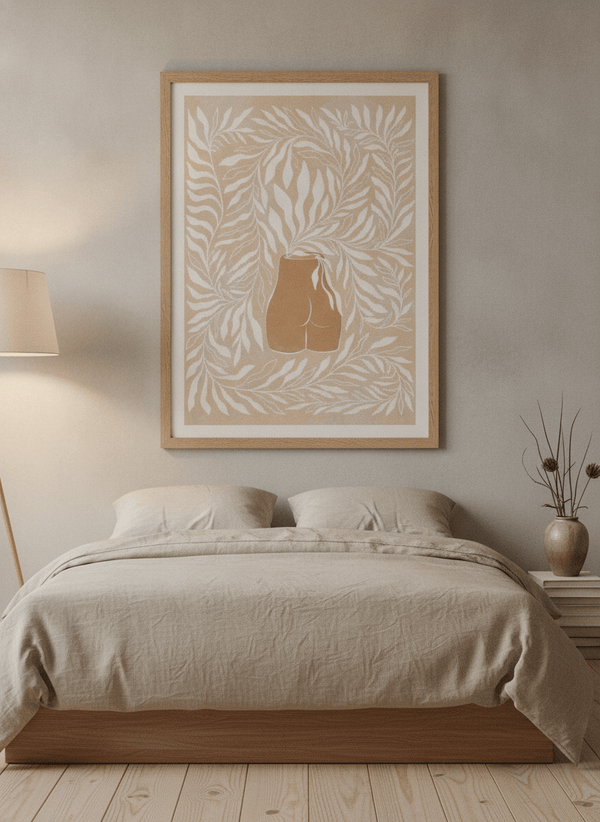 Feminine Form Leaves By Dominique Vari | Art & Canvas Print