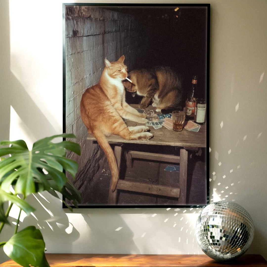 Feral After Dark Chips & Catnip wall - art - picture - poster