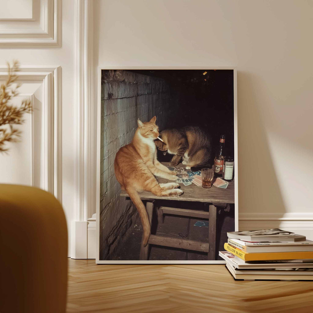 Feral After Dark Chips & Catnip wall - art - picture - poster