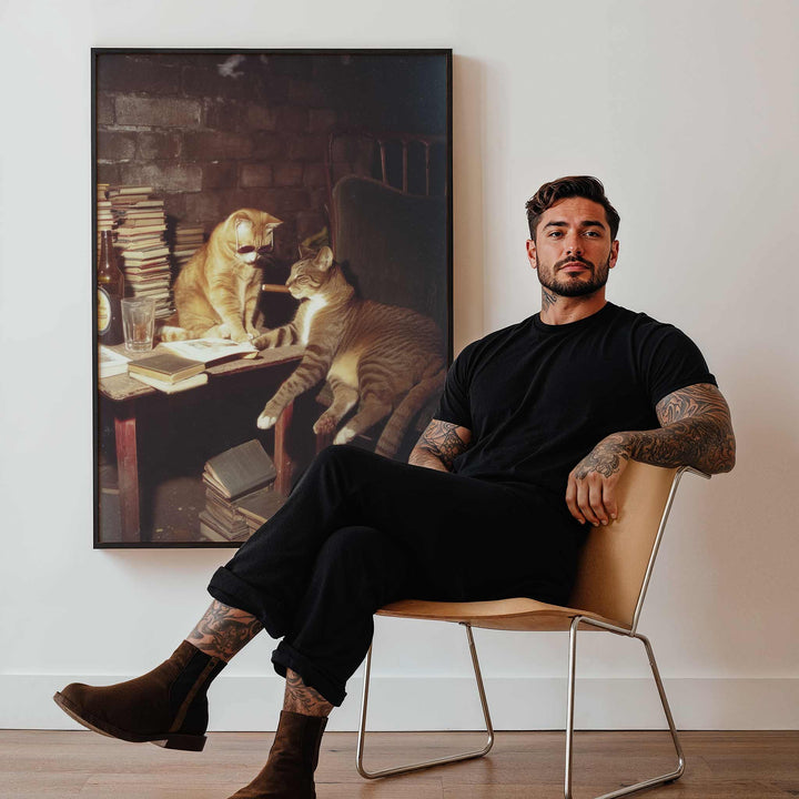 Feral After Dark Whiskers & Wisdom wall - art - picture - poster