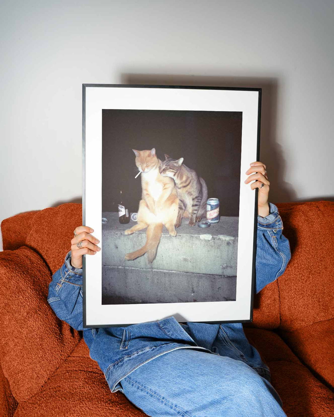 Feral After Dark Whisky Whiskers wall - art - picture - poster