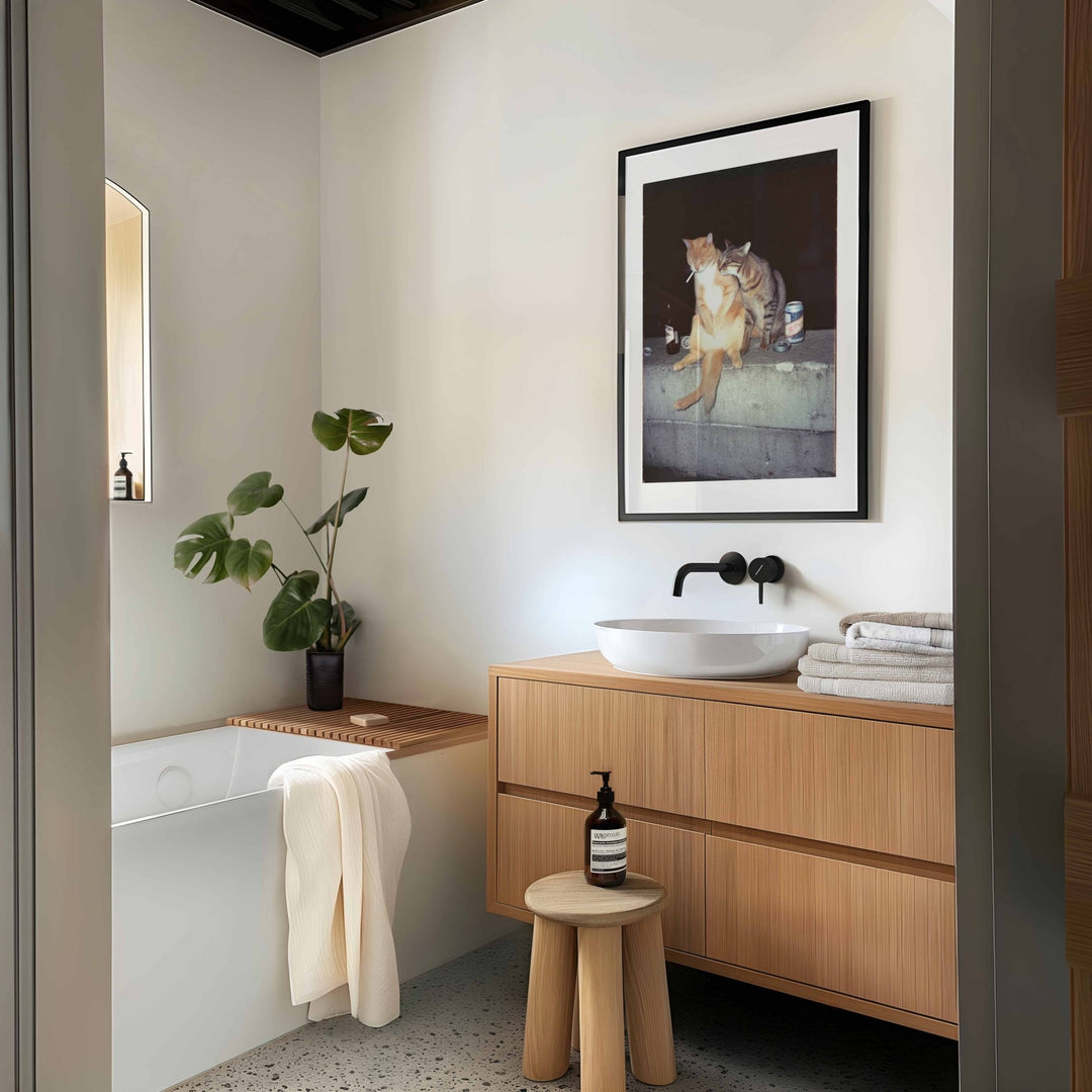 Feral After Dark Whisky Whiskers wall - art - picture - poster