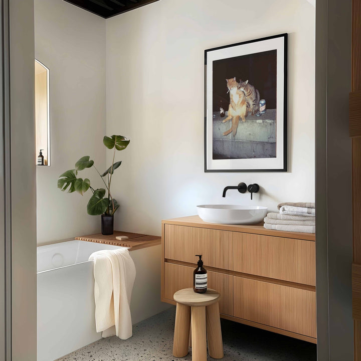 Feral After Dark Whisky Whiskers wall - art - picture - poster