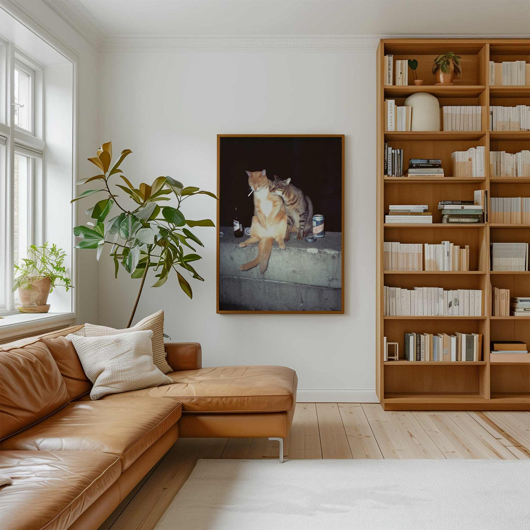 Feral After Dark Whisky Whiskers wall - art - picture - poster