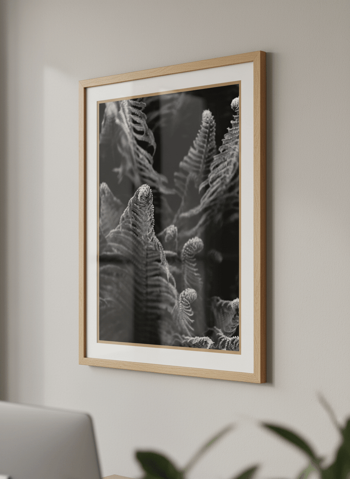Contemporary wall art featured in a bright modern office workspace