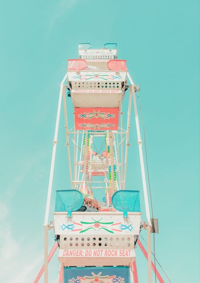 Ferris Wheel Pastel Nostalgia By Tom Windeknecht