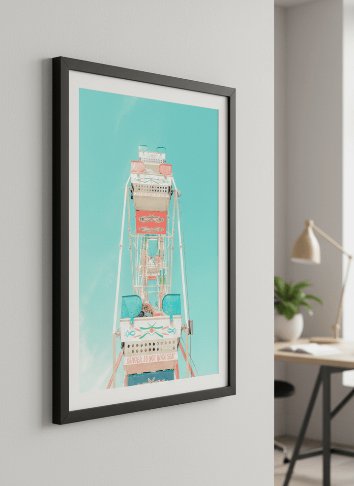 Contemporary wall art featured in a bright modern office workspace