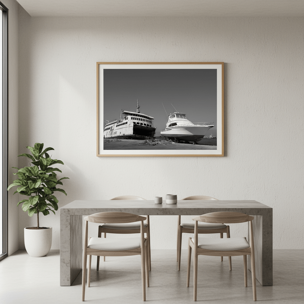 Ferry by Robin Skjoldborg wall - art - picture - poster