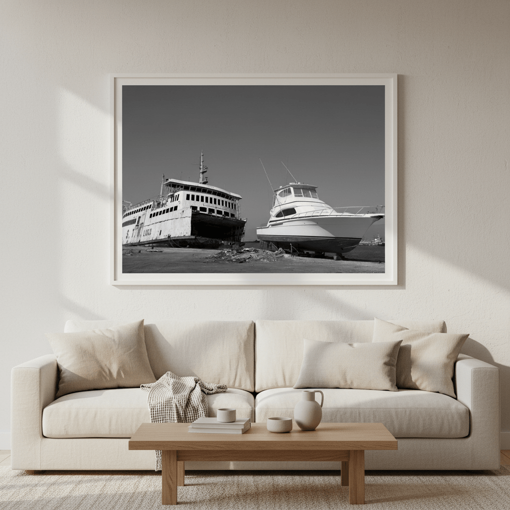 Ferry by Robin Skjoldborg wall - art - picture - poster