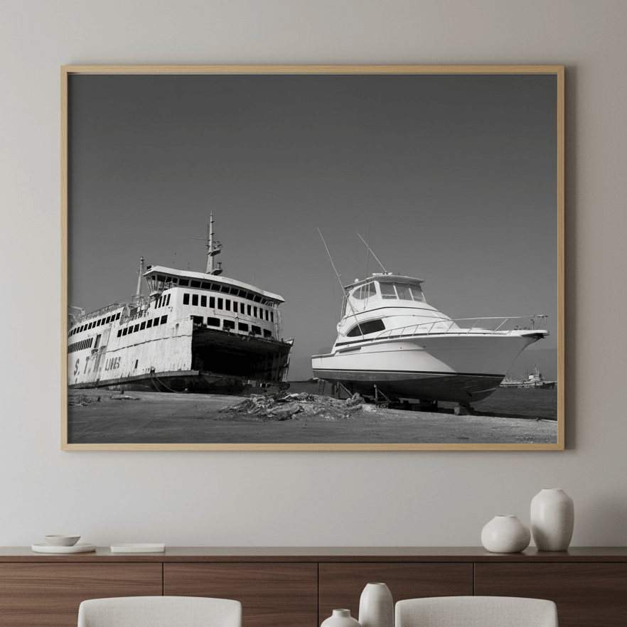 Ferry by Robin Skjoldborg wall - art - picture - poster