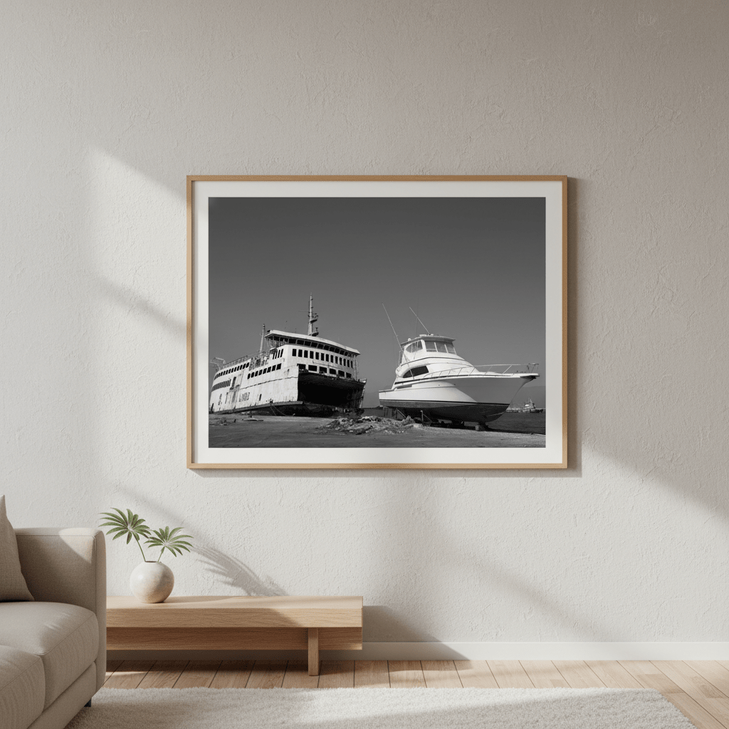 Ferry by Robin Skjoldborg wall - art - picture - poster
