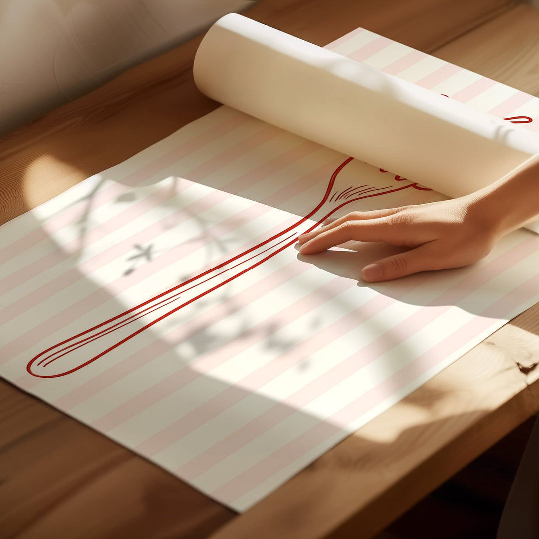 Fettucinily Fine Pasta Set of 3 Kitchen Prints wall - art - picture - poster