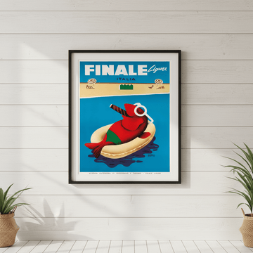 Finale Ligure Italy Vintage Advertisement Poster wall - art - picture - poster