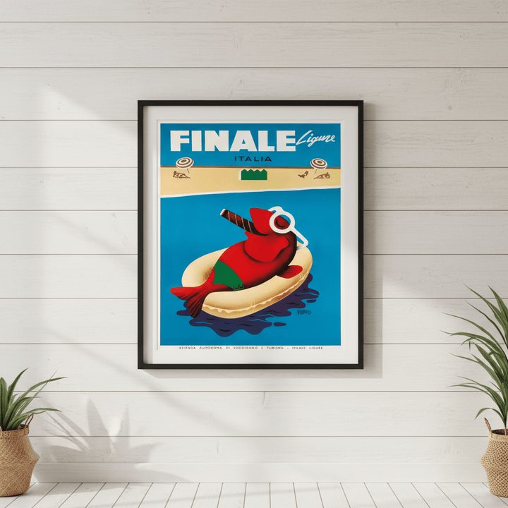 Finale Ligure Italy Vintage Advertisement Poster wall - art - picture - poster