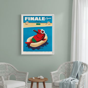Finale Ligure Italy Vintage Advertisement Poster wall - art - picture - poster
