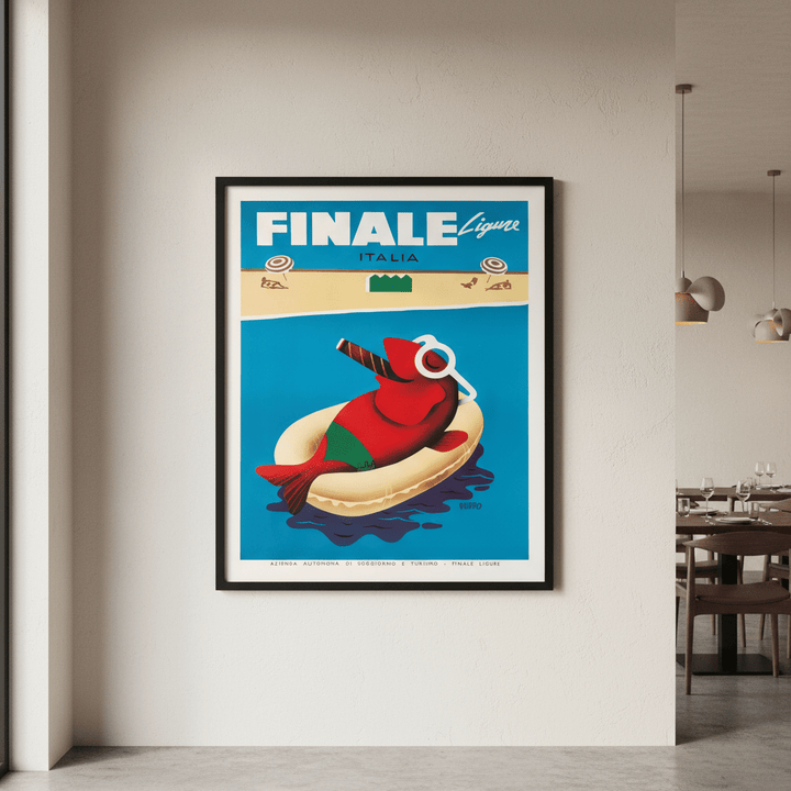Finale Ligure Italy Vintage Advertisement Poster wall - art - picture - poster