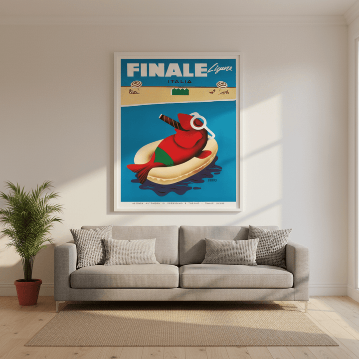 Finale Ligure Italy Vintage Advertisement Poster wall - art - picture - poster