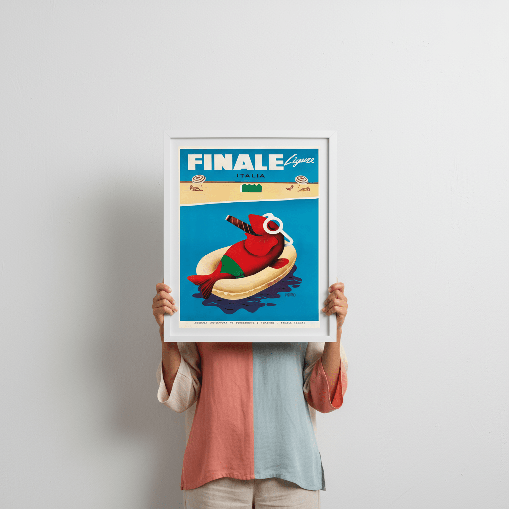Finale Ligure Italy Vintage Advertisement Poster wall - art - picture - poster