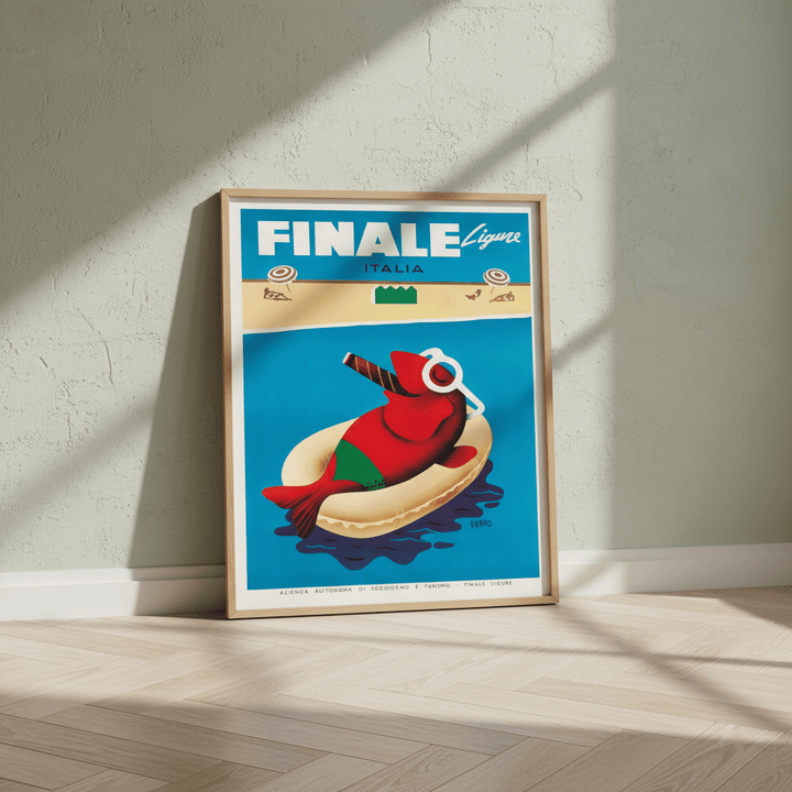 Finale Ligure Italy Vintage Advertisement Poster wall - art - picture - poster