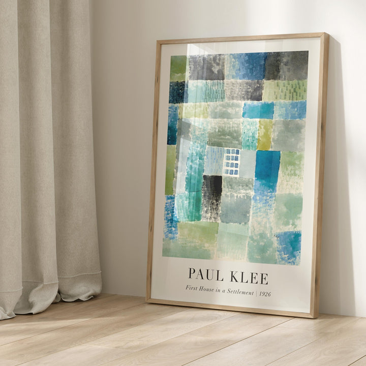 First House in a Settlement 1926 by Paul Klee Wall Art - Style My Wall