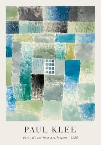 First House in a Settlement 1926 by Paul Klee Wall Art