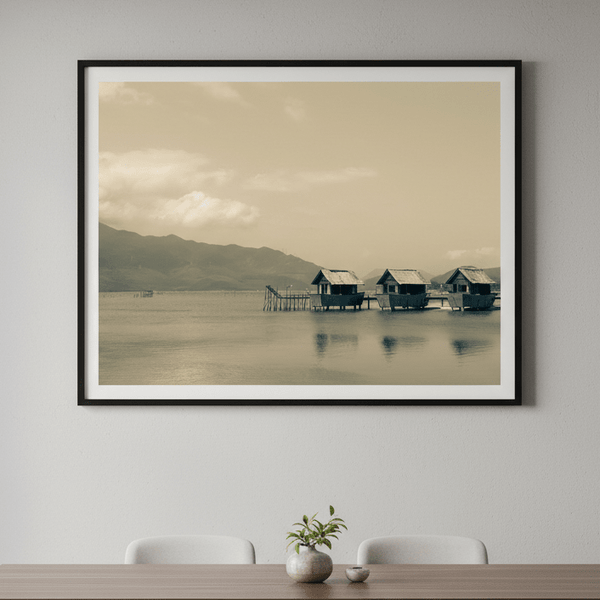 Fishing Shacks in Vietnam by Steven Scott