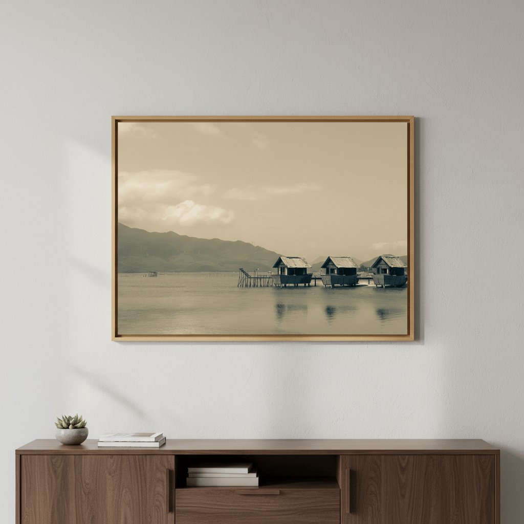 Fishing Shacks in Vietnam by Steven Scott wall - art - picture - poster