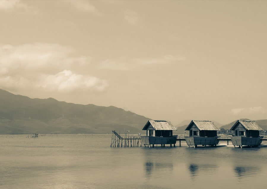 Fishing Shacks in Vietnam by Steven Scott