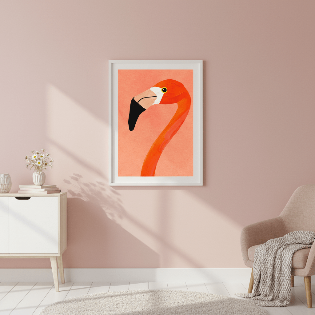 Flamingo by Henry Rivers wall - art - picture - poster