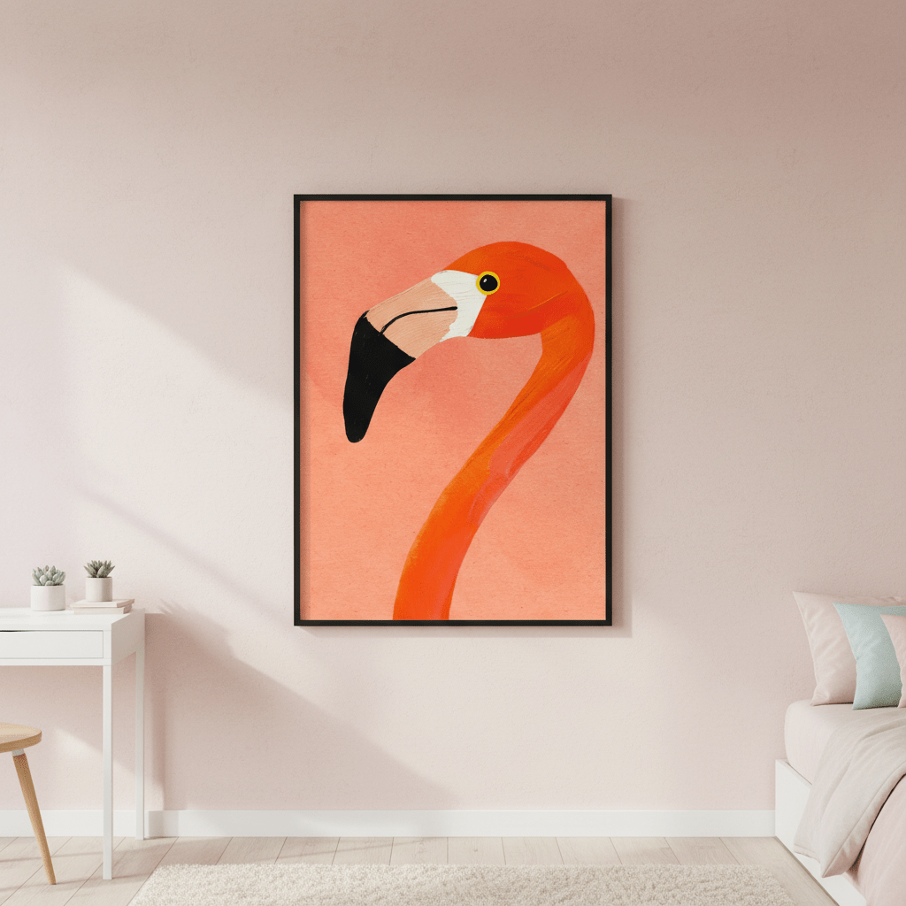 Flamingo by Henry Rivers wall - art - picture - poster