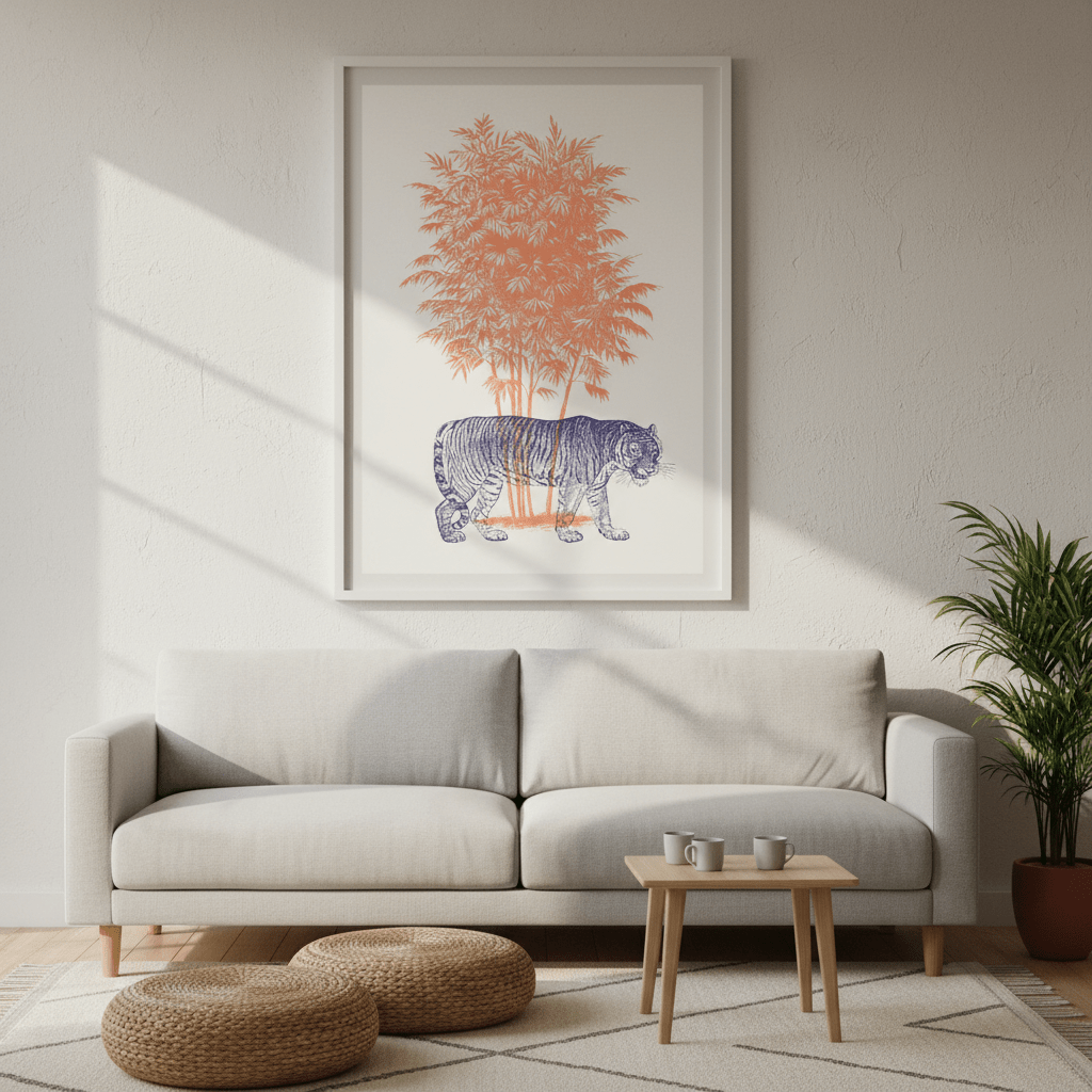 Flora and Fang by Florent Bodart wall - art - picture - poster