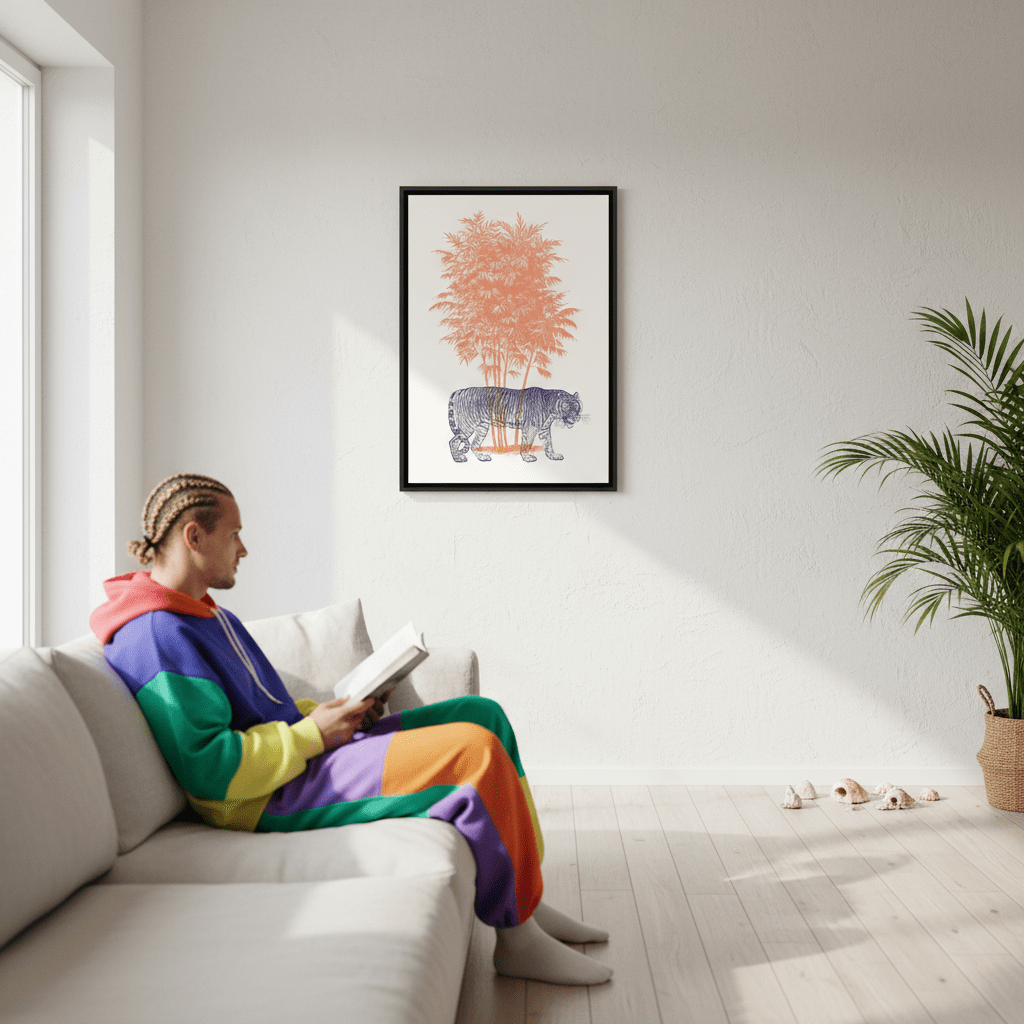 Flora and Fang by Florent Bodart wall - art - picture - poster