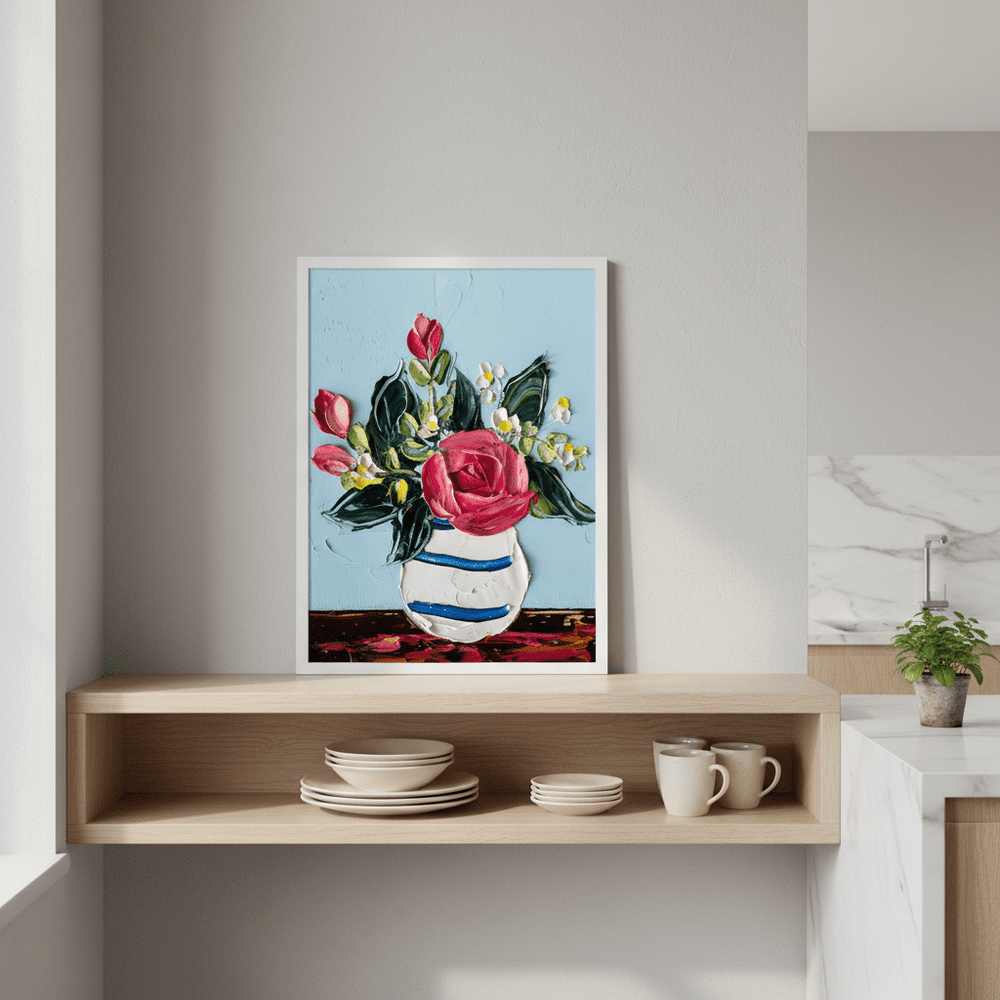 Floral Celebration by Angela Hawkey wall - art - picture - poster