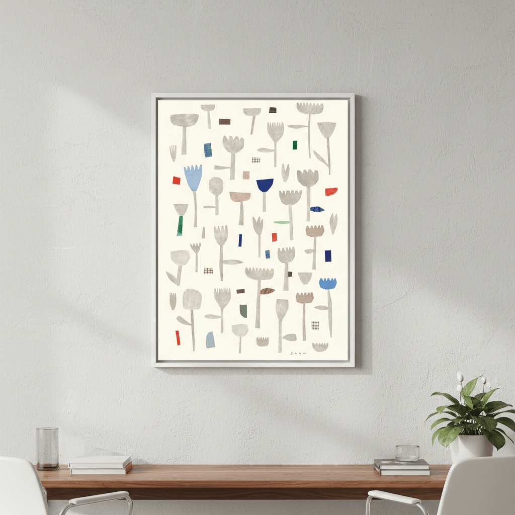 Floral Collage by Silvia Visscher wall - art - picture - poster