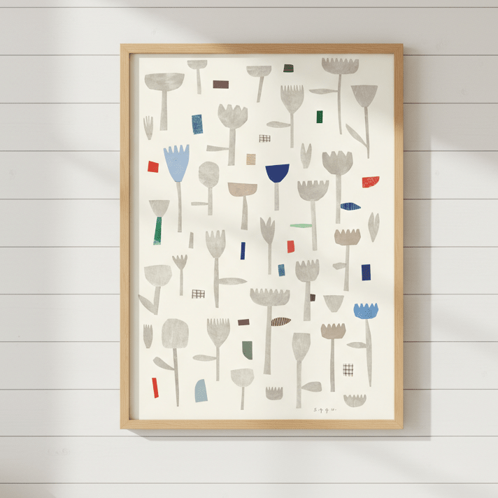 Floral Collage by Silvia Visscher wall - art - picture - poster