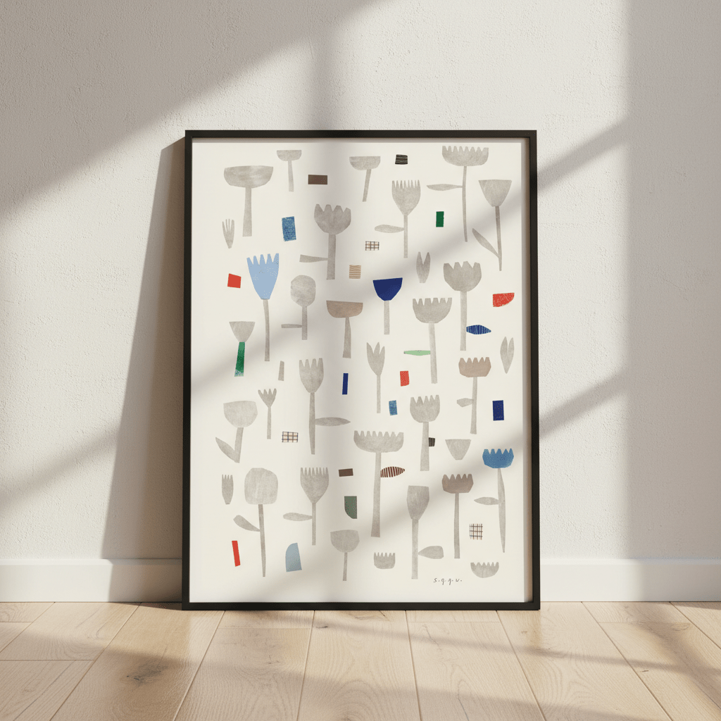 Floral Collage by Silvia Visscher wall - art - picture - poster