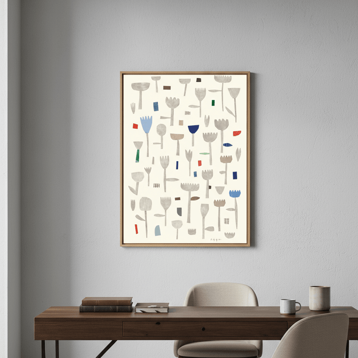 Floral Collage by Silvia Visscher wall - art - picture - poster