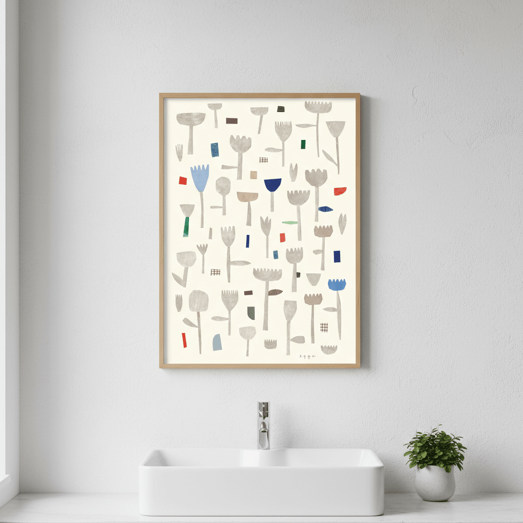 Floral Collage by Silvia Visscher wall - art - picture - poster