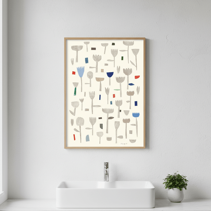 Floral Collage by Silvia Visscher wall - art - picture - poster