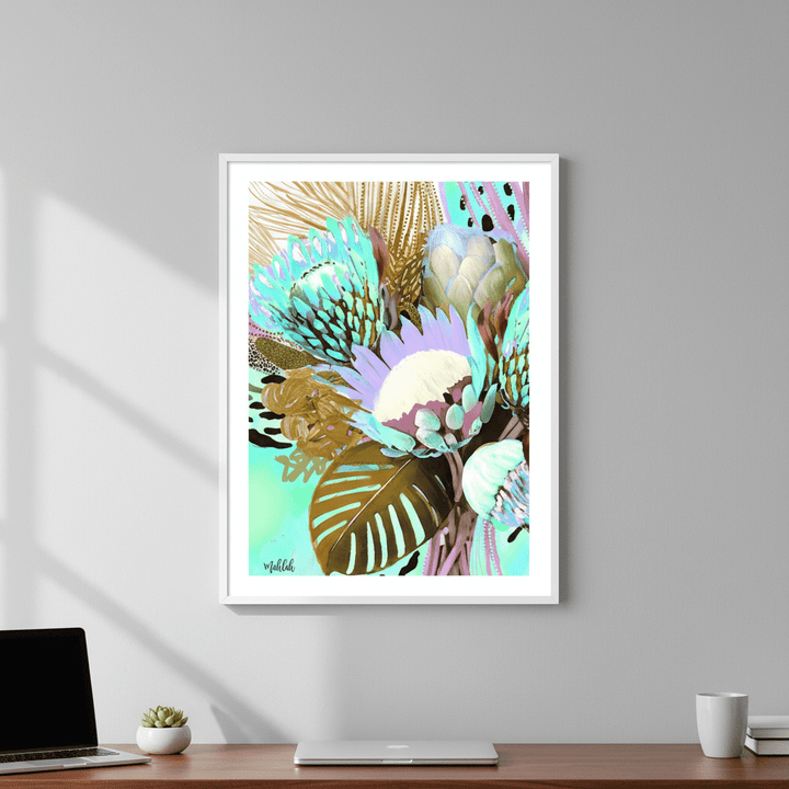 Floral Fiesta Browns by Inkheart Designs wall - art - picture - poster