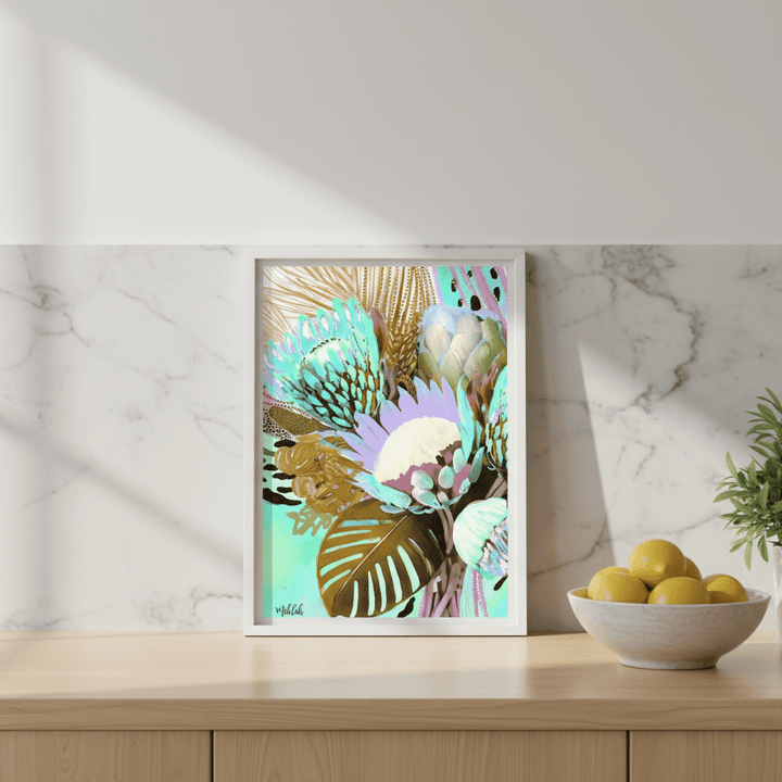 Floral Fiesta Browns by Inkheart Designs wall - art - picture - poster