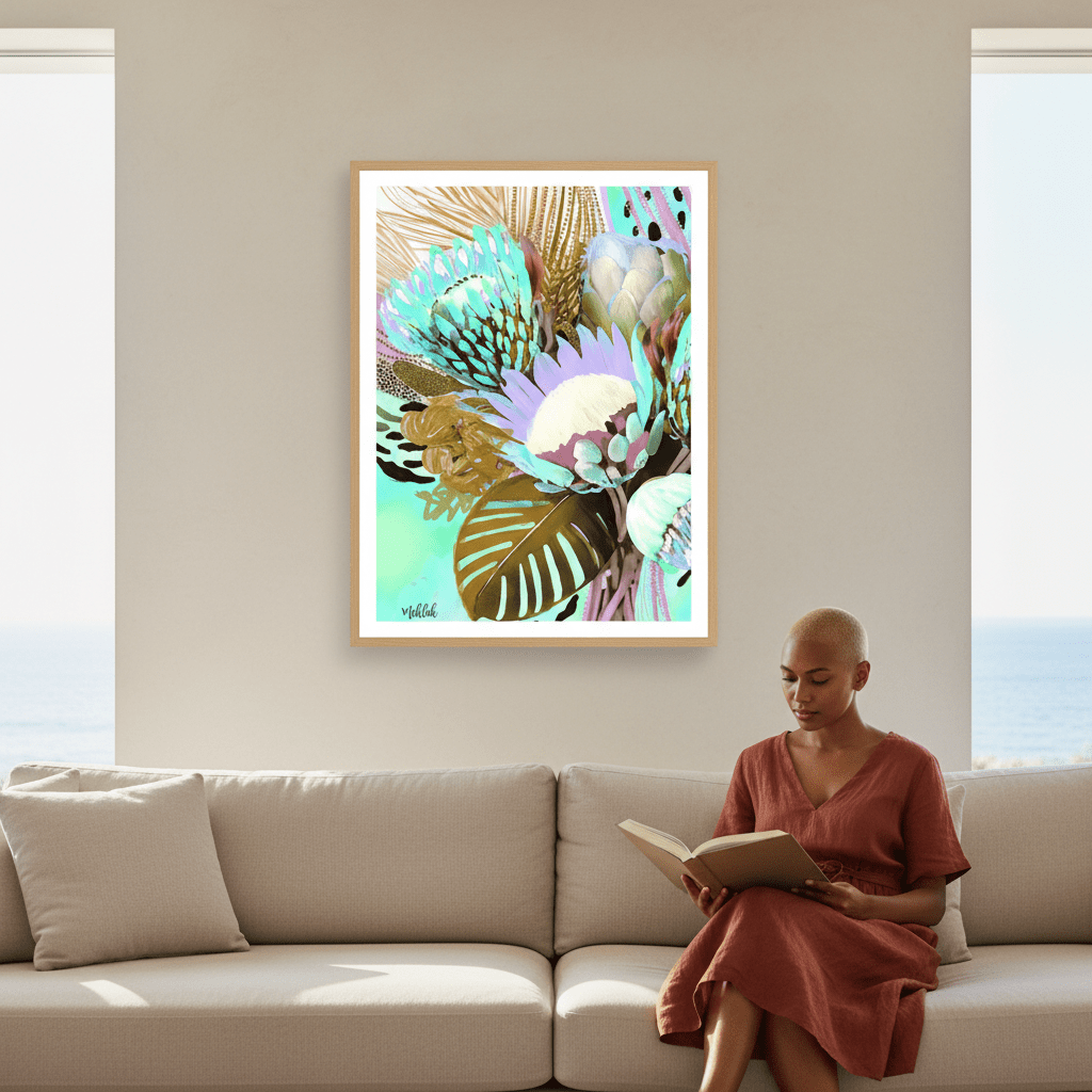 Floral Fiesta Browns by Inkheart Designs wall - art - picture - poster