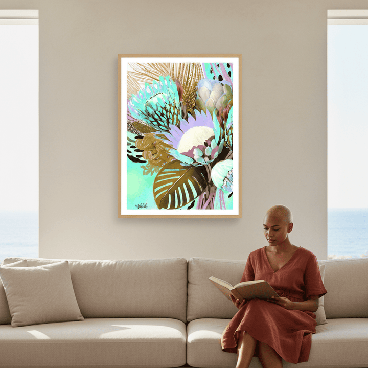 Floral Fiesta Browns by Inkheart Designs wall - art - picture - poster