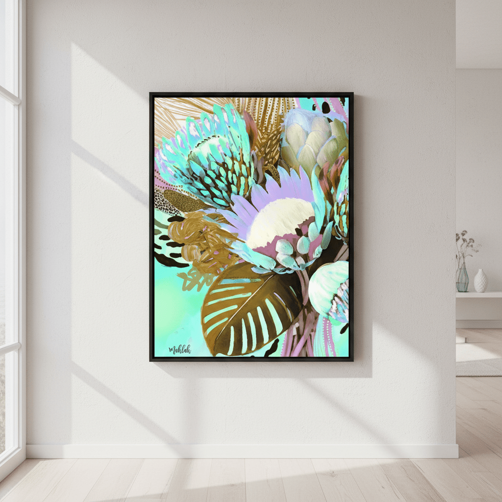 Floral Fiesta Browns by Inkheart Designs wall - art - picture - poster