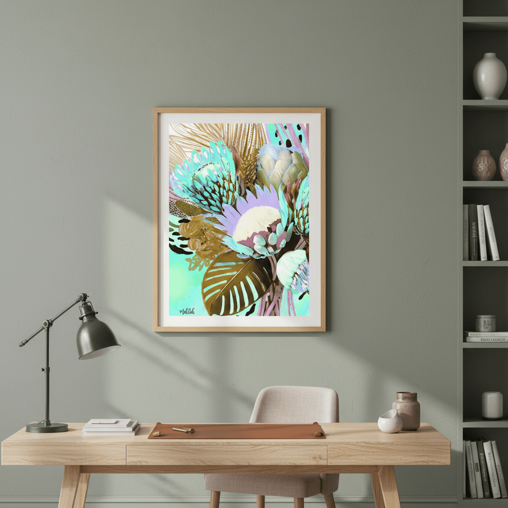 Floral Fiesta Browns by Inkheart Designs wall - art - picture - poster