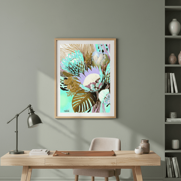 Floral Fiesta Browns by Inkheart Designs wall - art - picture - poster