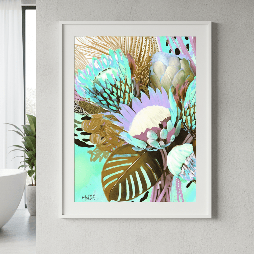 Floral Fiesta Browns by Inkheart Designs wall - art - picture - poster