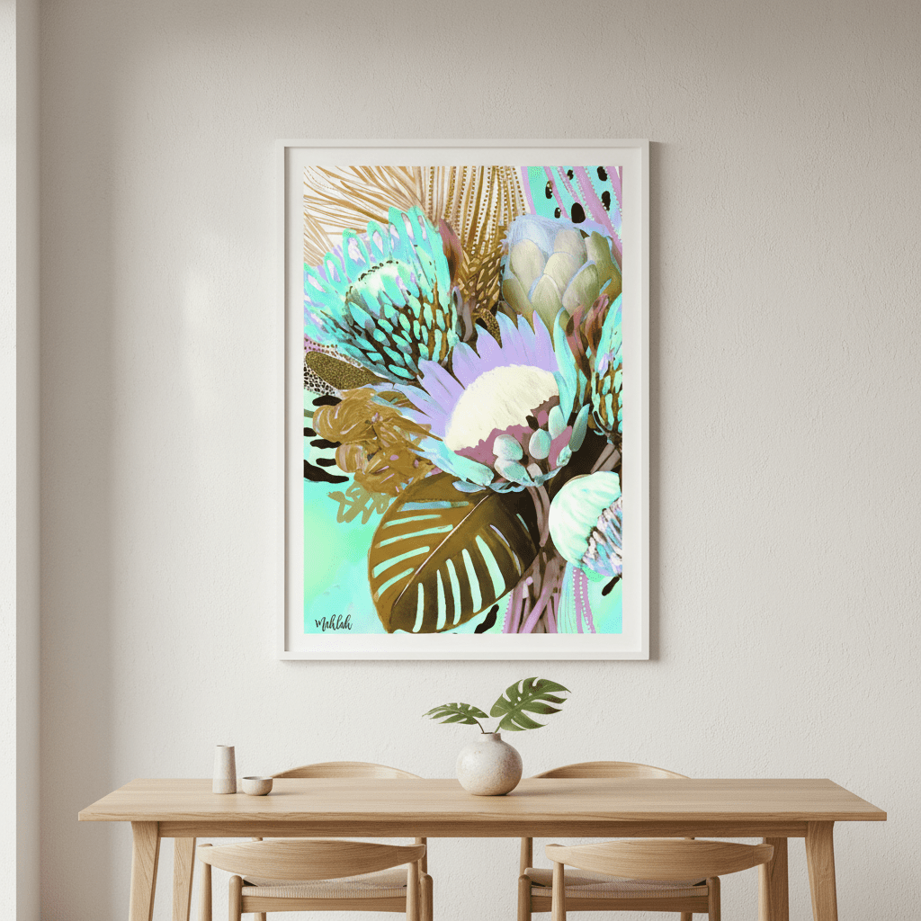 Floral Fiesta Browns by Inkheart Designs wall - art - picture - poster